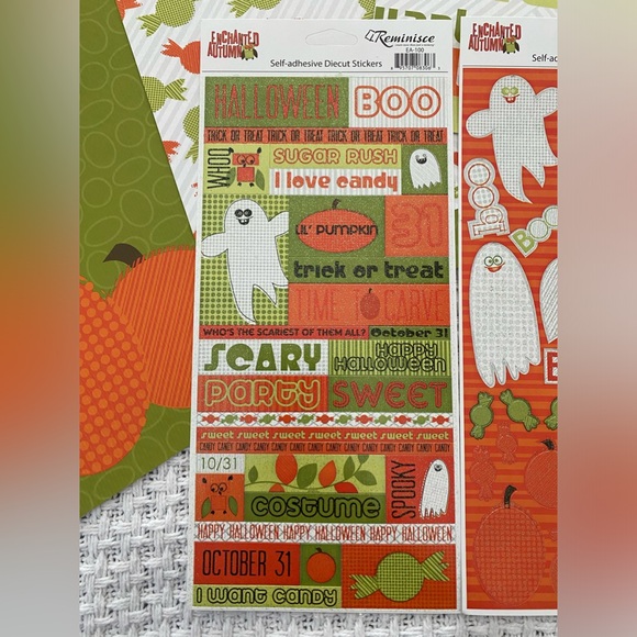 🎃👻 REMINISCE “ENCHANTED AUTUMN” STICKERS & SCRAPBOOKING BUNDLE. DISCONTINUED! - Picture 5 of 15